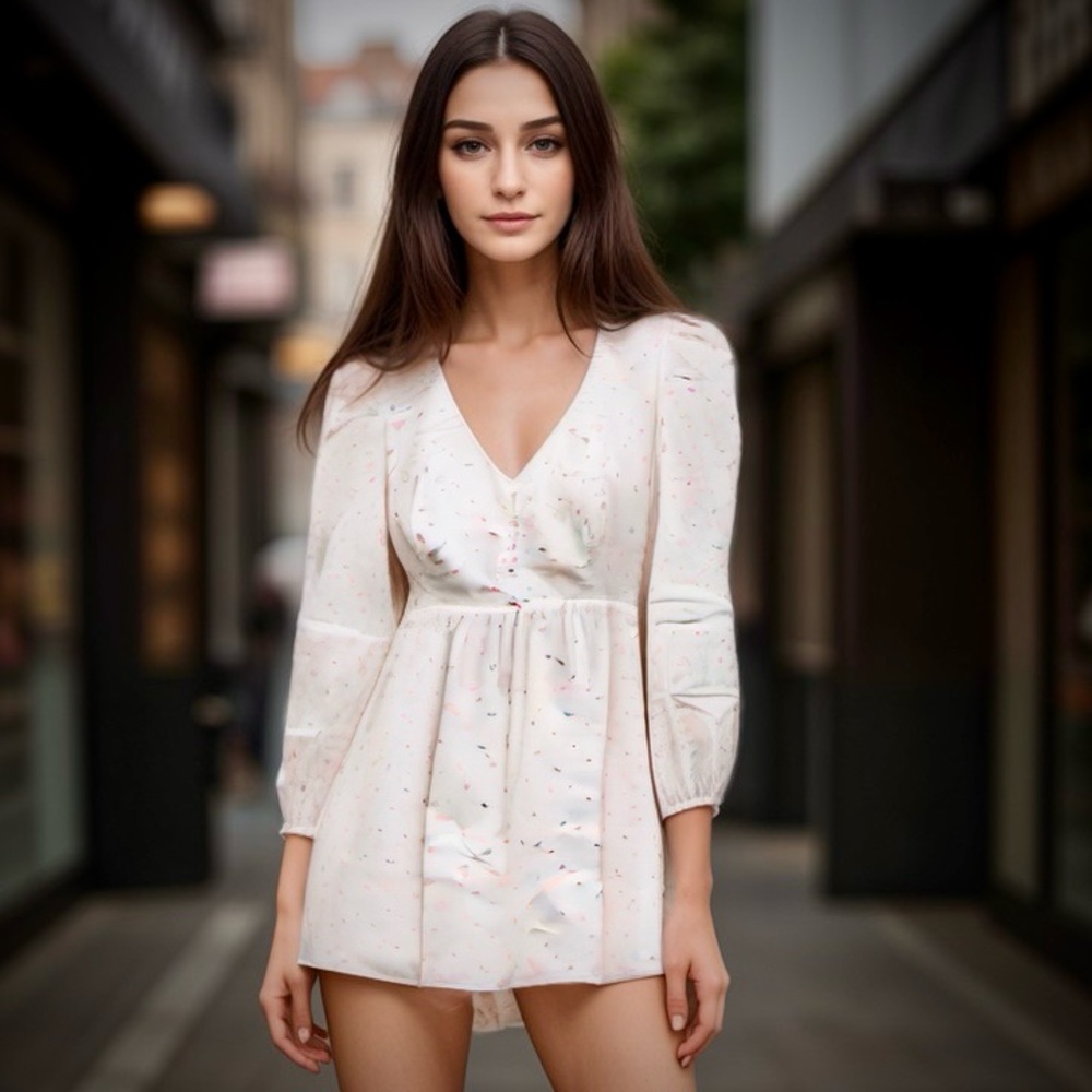 Ali & Jay Mini White Skater Dress